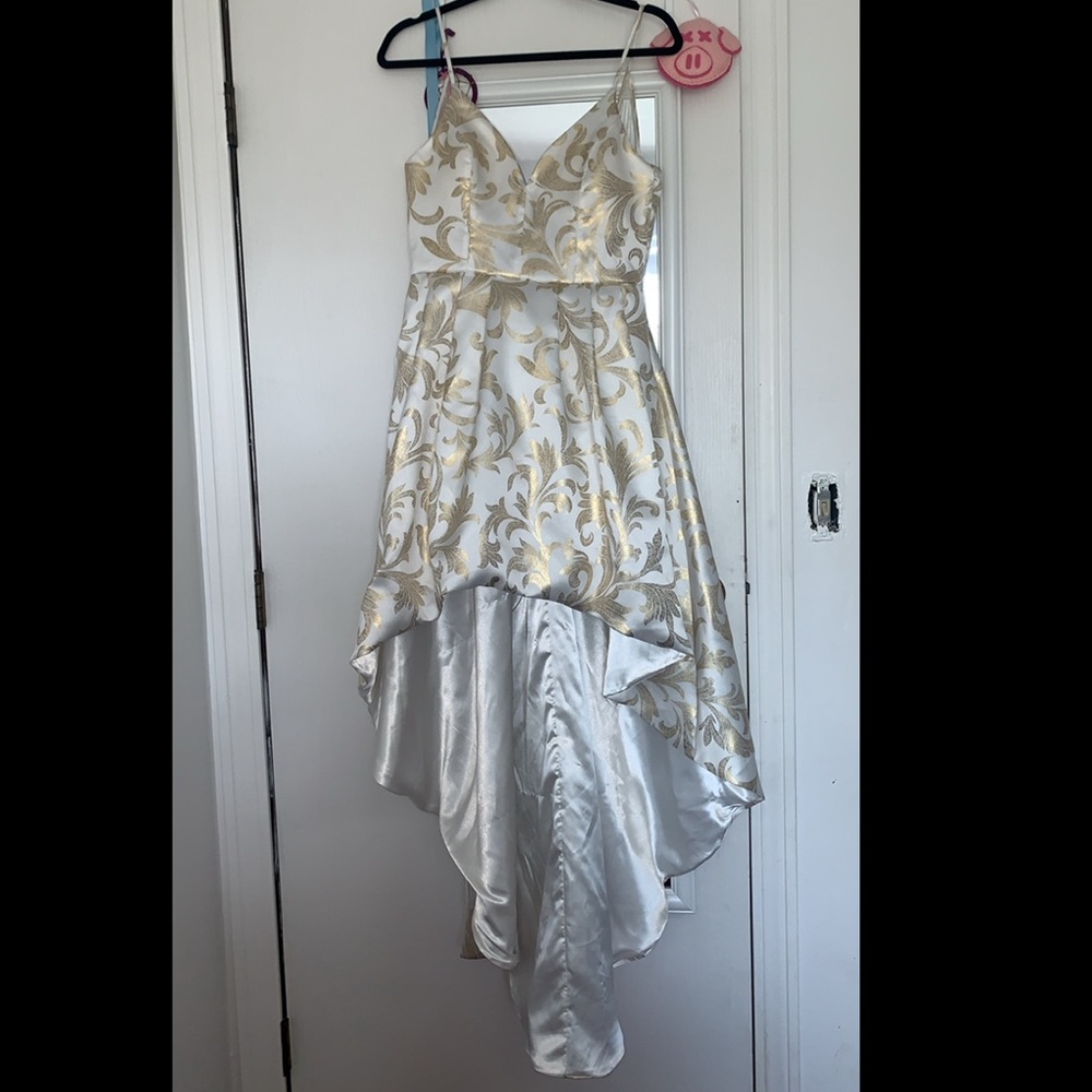 My Michelle paisley high low formal dress NWOT